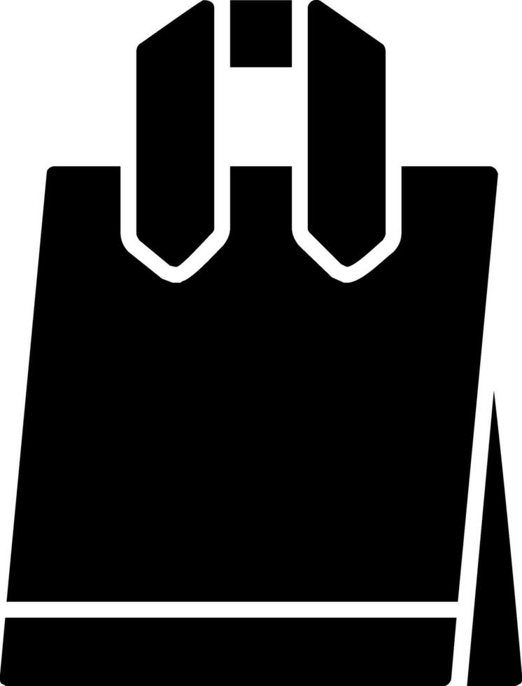 Tote Bag Glyph Icon vector