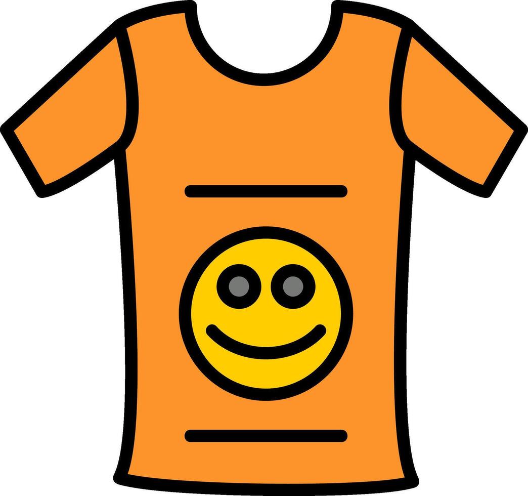 Clothing Line Filled Icon vector