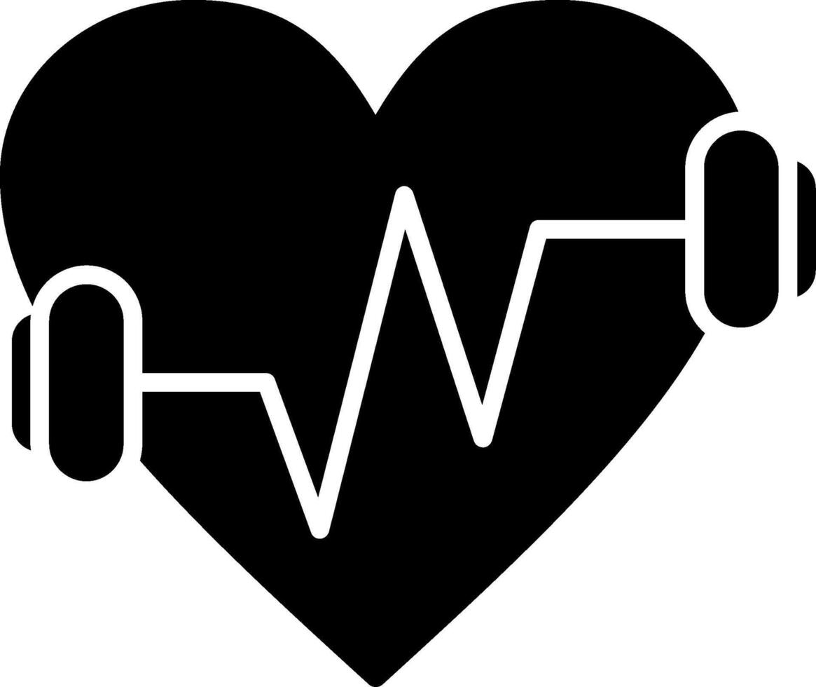 Fitness Glyph Icon vector