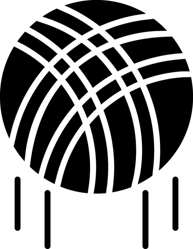 icono de glifo de voleibol vector