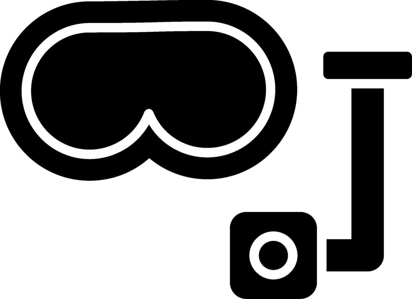 Scuba Dive Glyph Icon vector