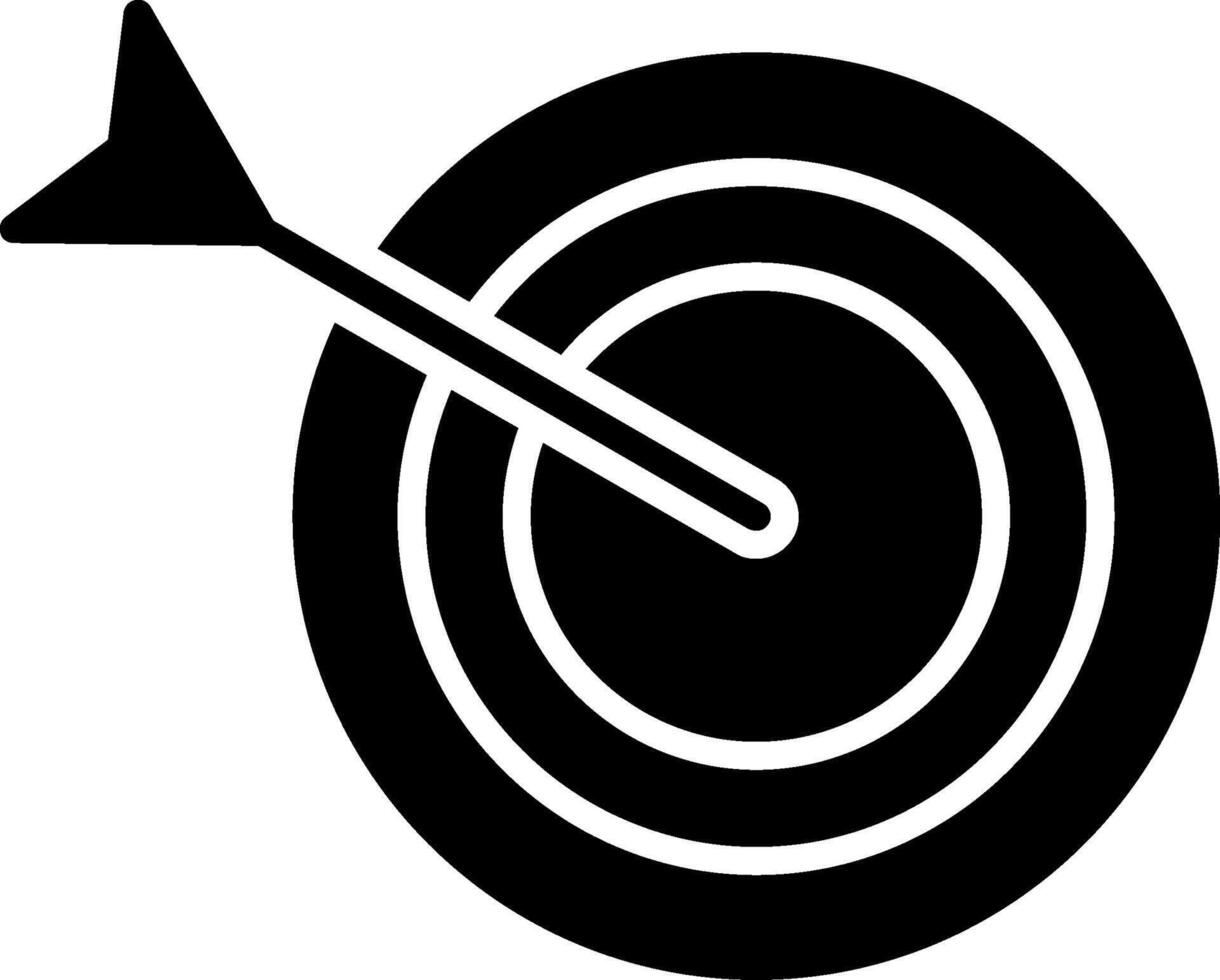 Dartboard Glyph Icon vector