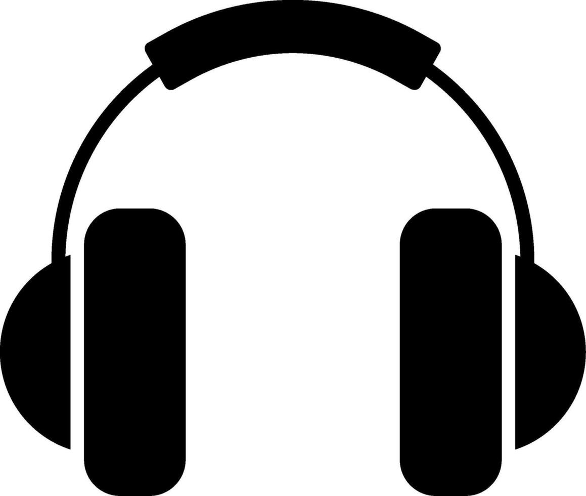 Headphone Glyph Icon vector