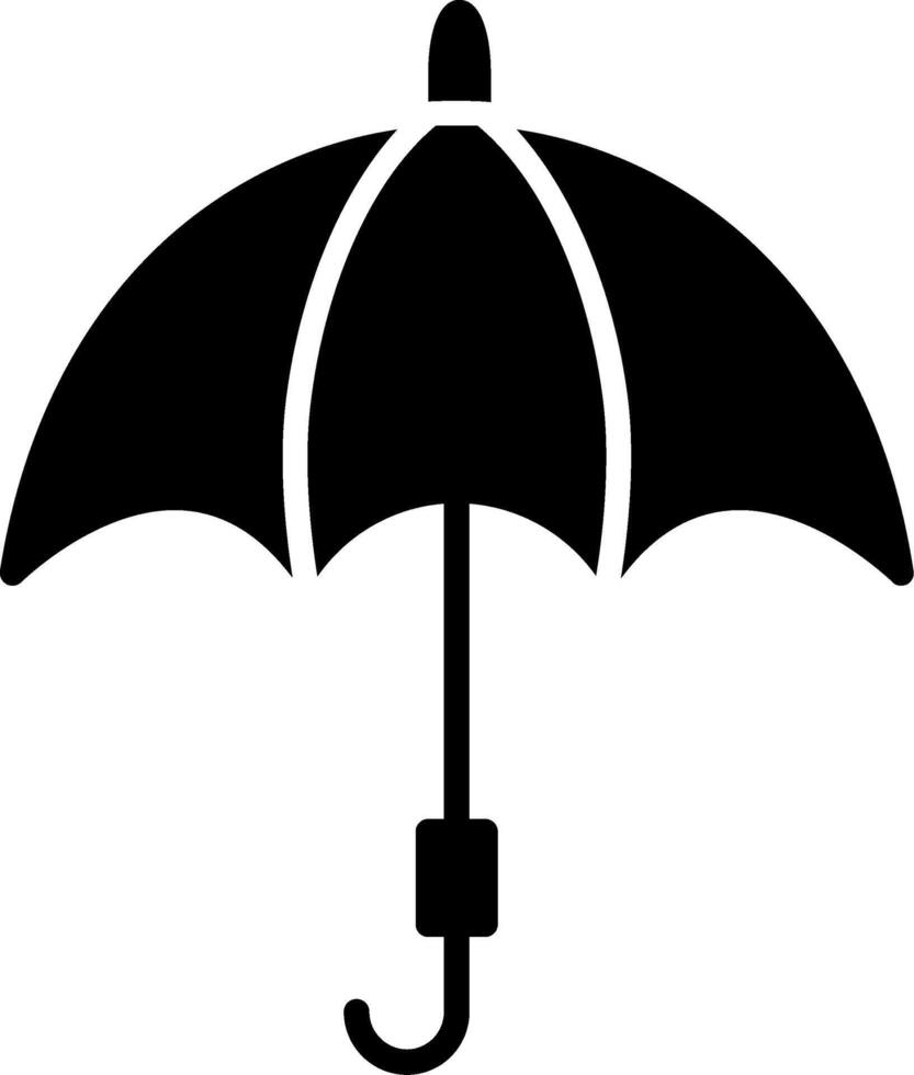 Umbrella Glyph Icon vector