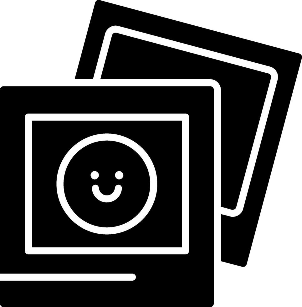 fotografía glifo icono vector