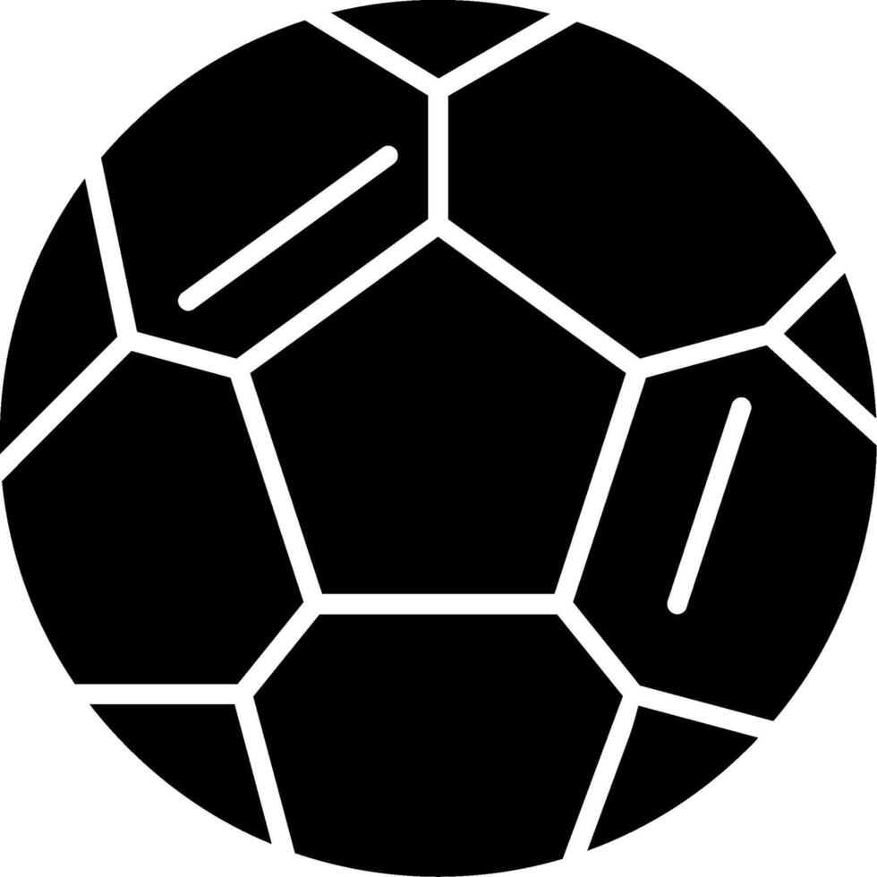 Football Glyph Icon vector