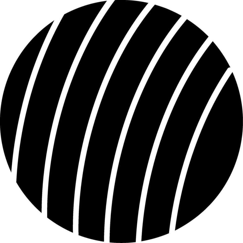 Exercise Ball Glyph Icon vector