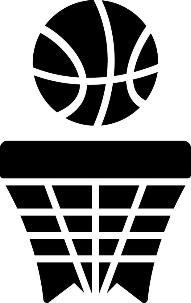 Basketball Glyph Icon vector