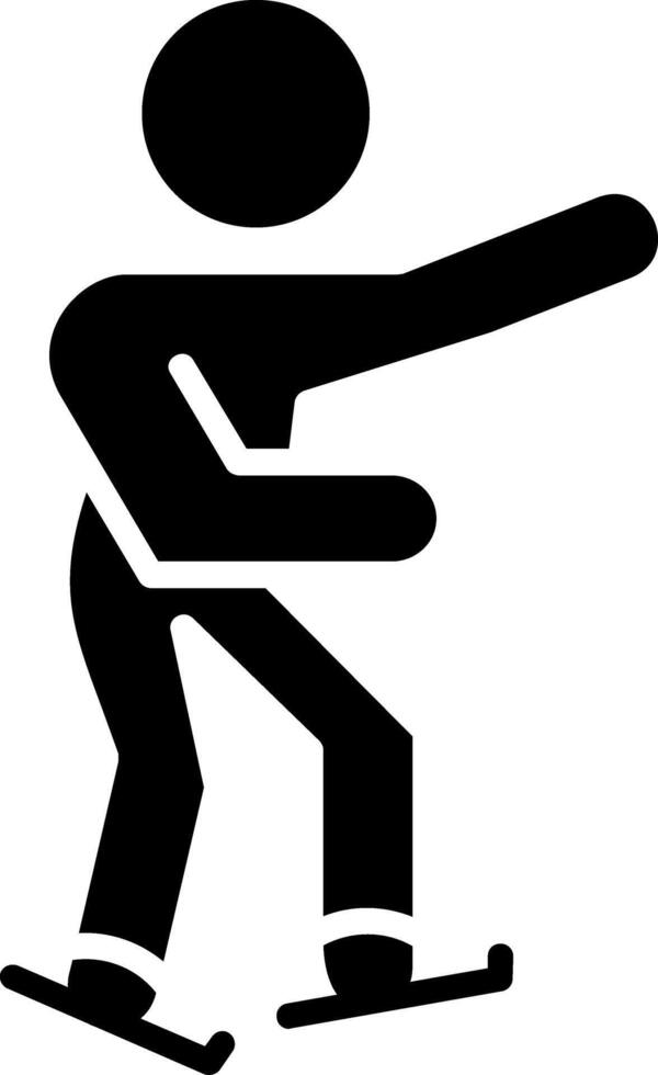 Skater Glyph Icon vector