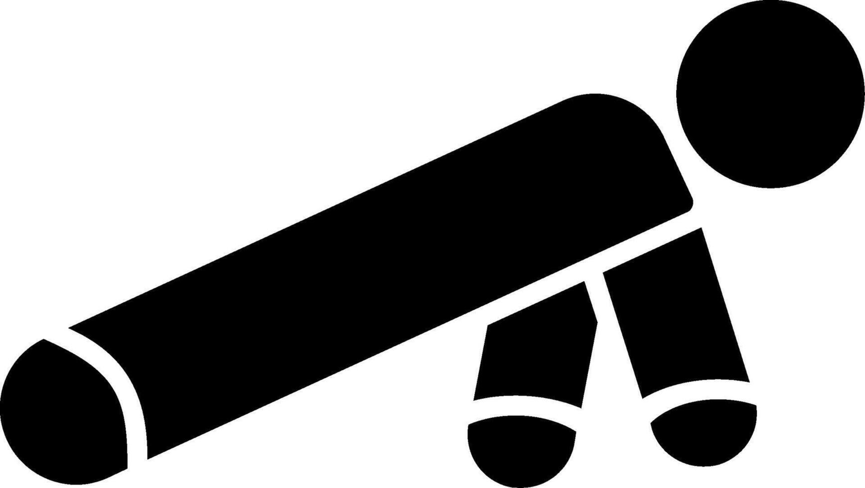 Pushup Glyph Icon vector