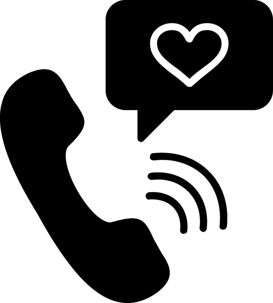 Telephone Glyph Icon vector