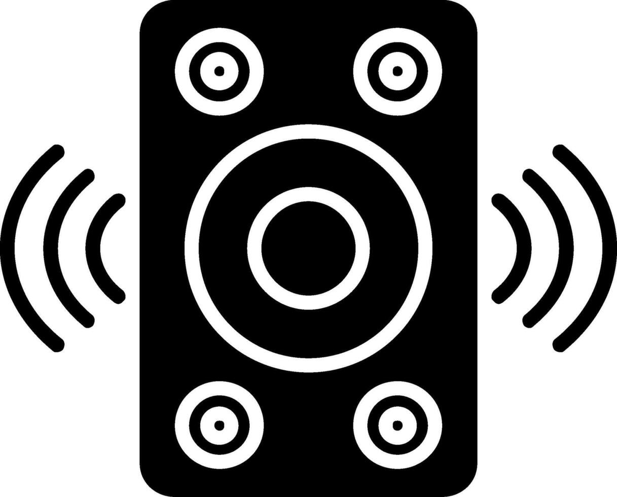 Speaker Glyph Icon vector