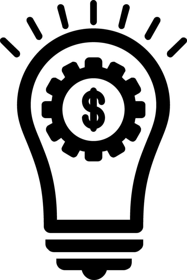 Solutions Glyph Icon vector