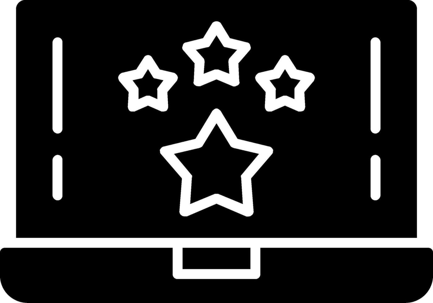 Star Glyph Icon vector