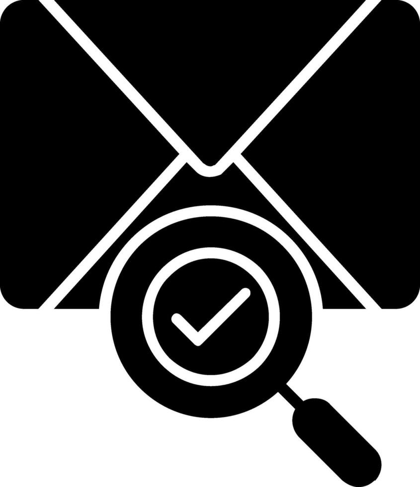 Mail Glyph Icon vector