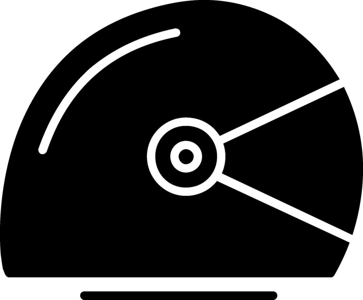 Helmet Glyph Icon vector