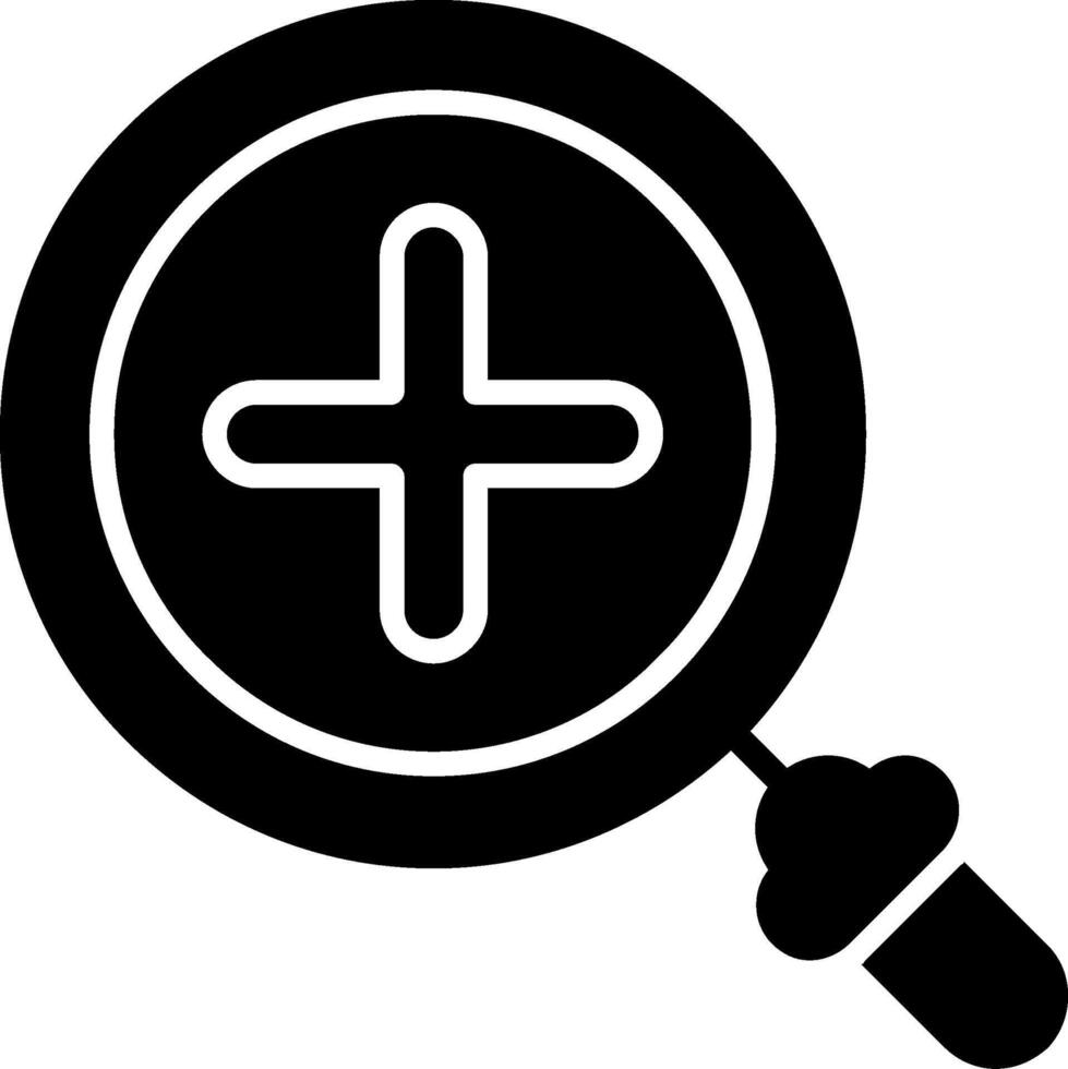 Zoom Glyph Icon vector