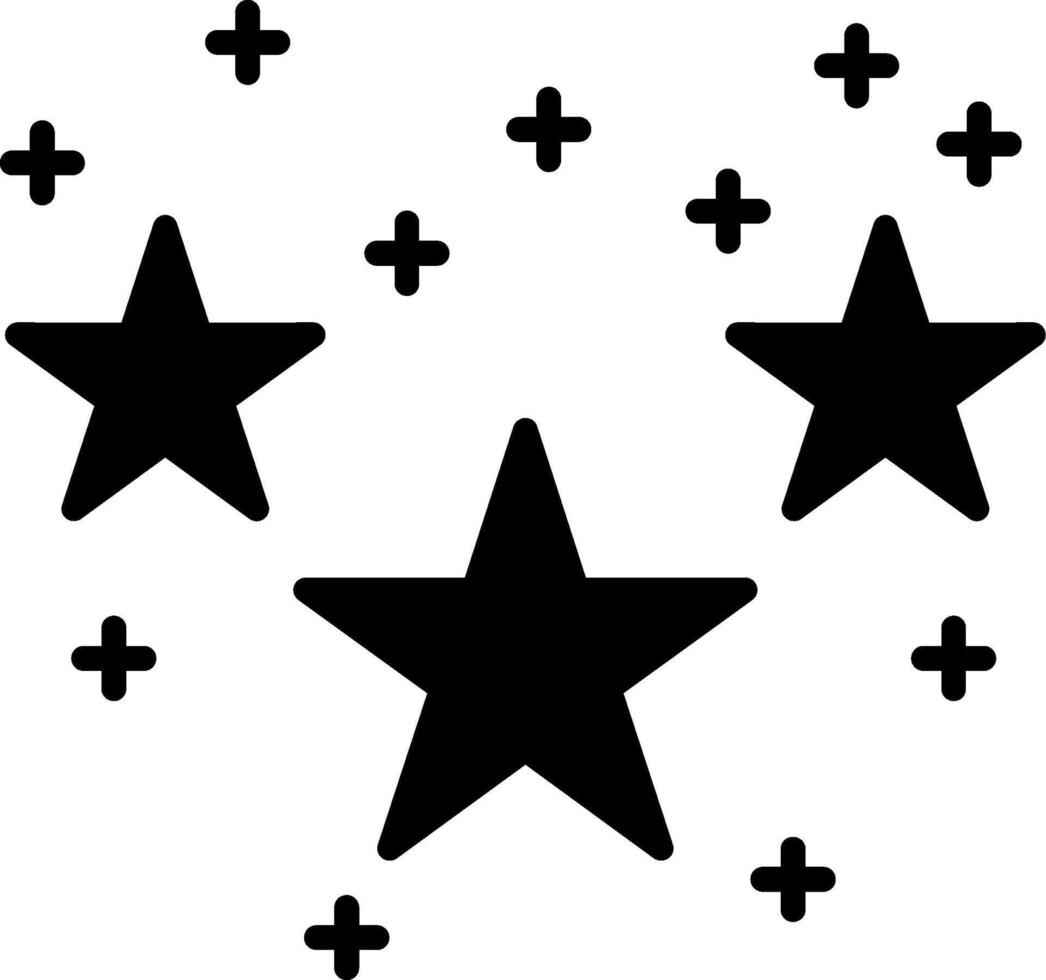 Stars Glyph Icon vector