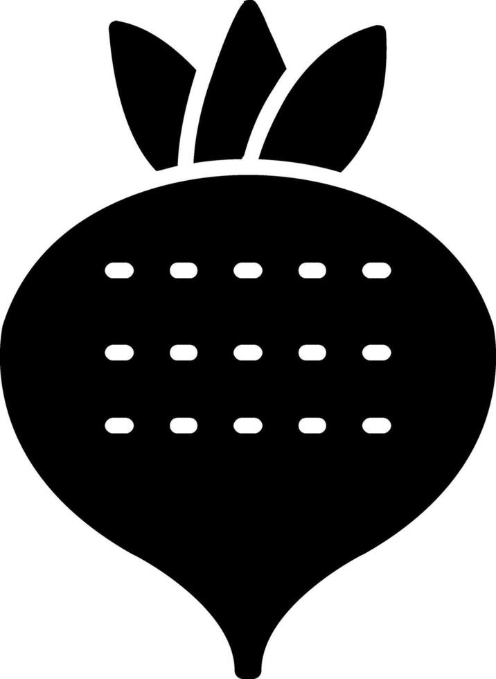 Turnip Glyph Icon vector