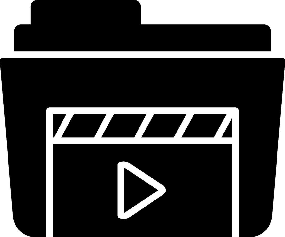 Footage Glyph Icon vector