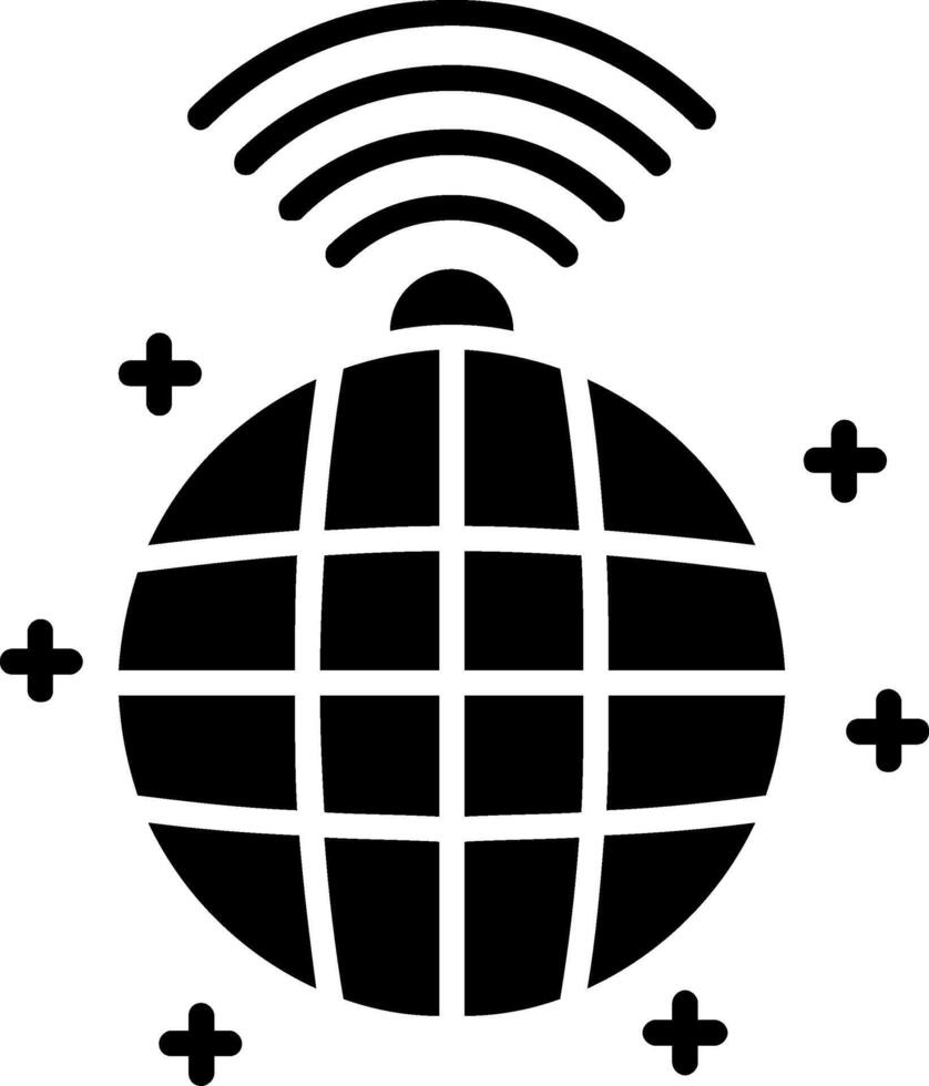 Disco Glyph Icon vector
