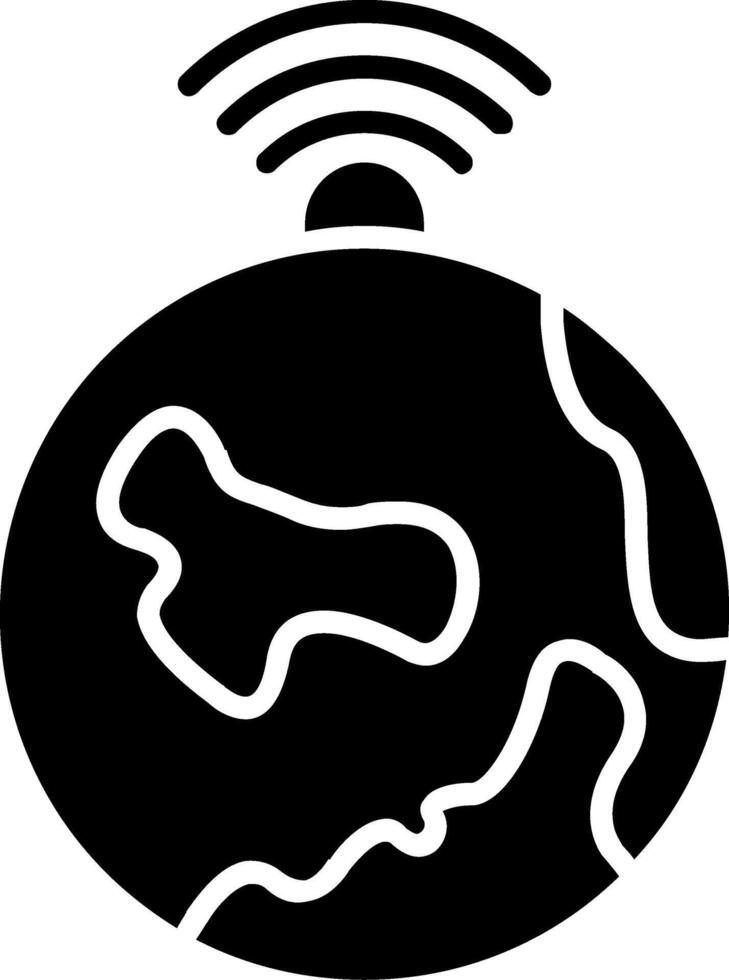 Earth Glyph Icon vector
