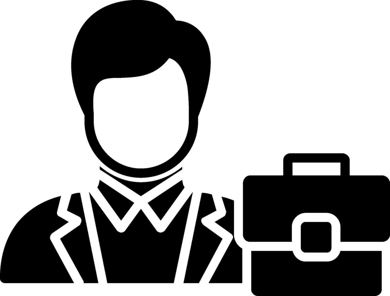 Business Style Glyph Icon vector