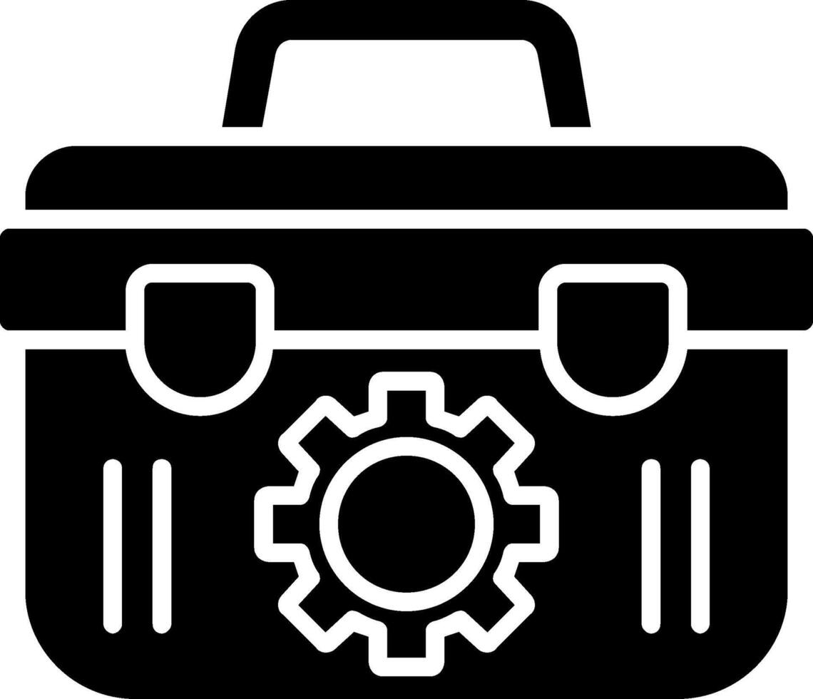 Toolbox Glyph Icon vector