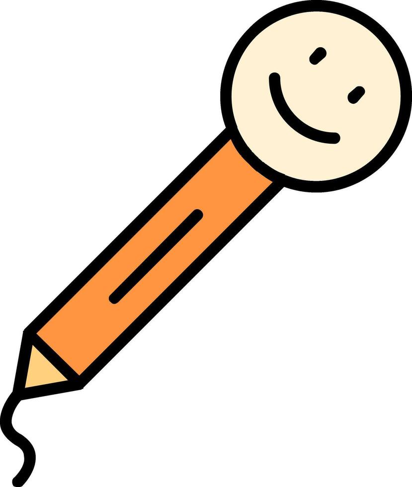 Pencil Line Filled Icon vector