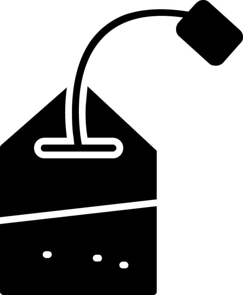 Tea Bag Glyph Icon vector