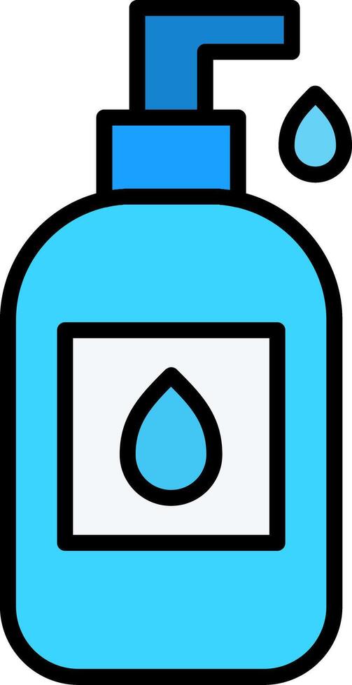 Liquid Soap Line Filled Icon vector