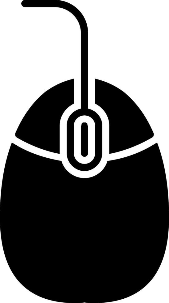 Mouse Glyph Icon vector