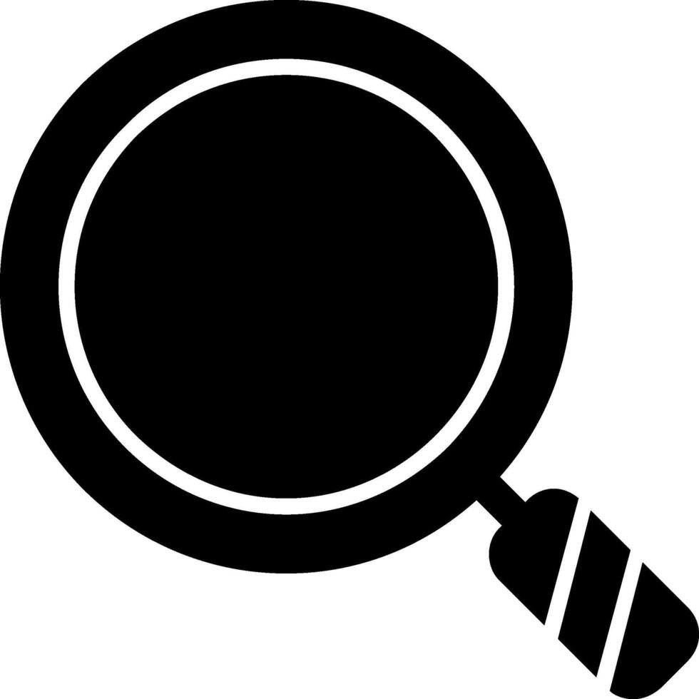 Magnifying Glass Glyph Icon vector