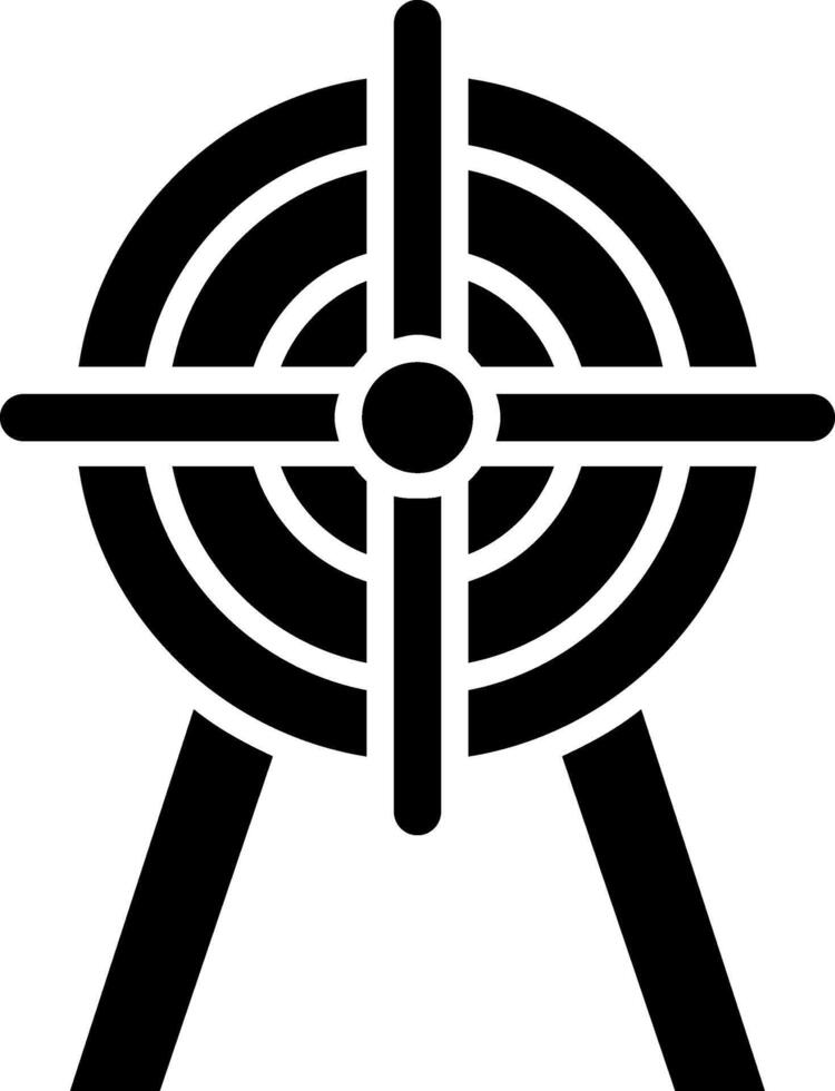 Target Glyph Icon vector