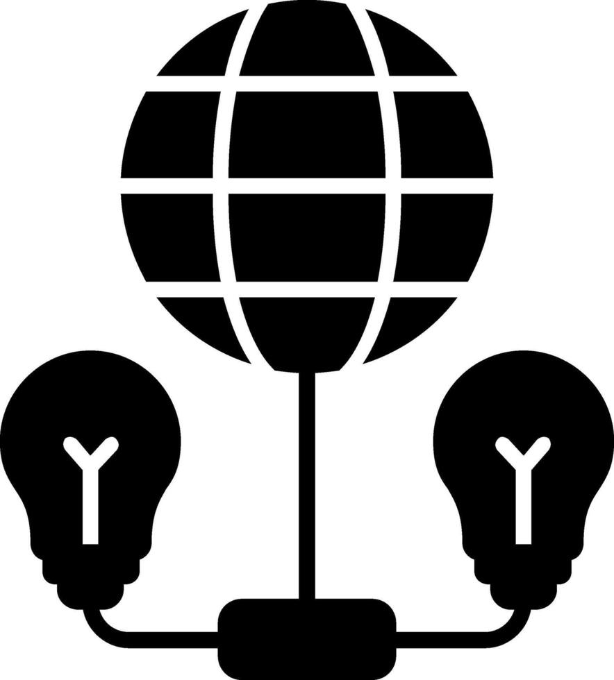 Network Glyph Icon vector