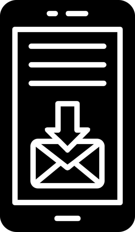 Mail Glyph Icon vector