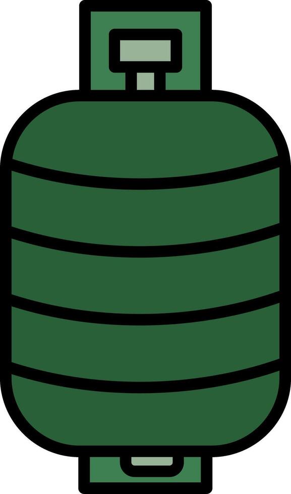 Tank Line Filled Icon vector