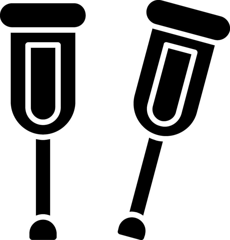 Crutchers Glyph Icon vector