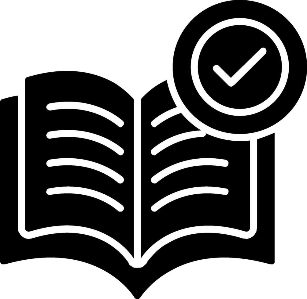 Book Glyph Icon vector