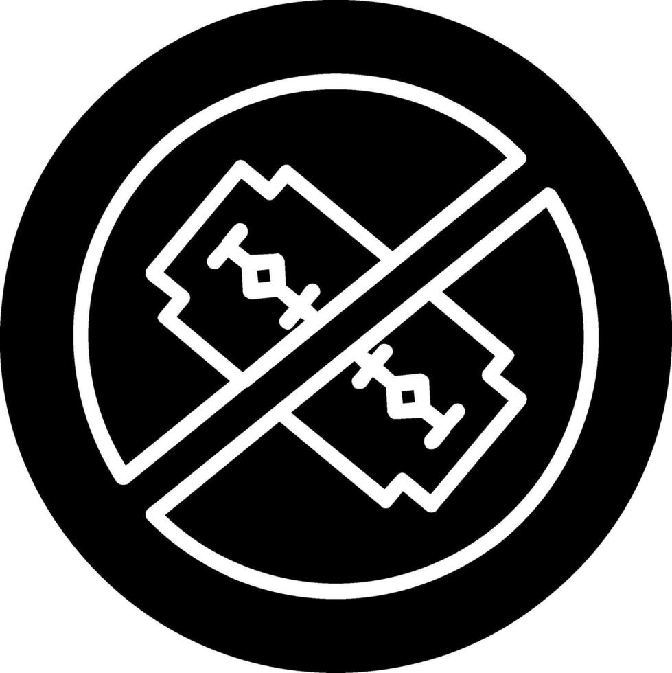 No espada glifo icono vector