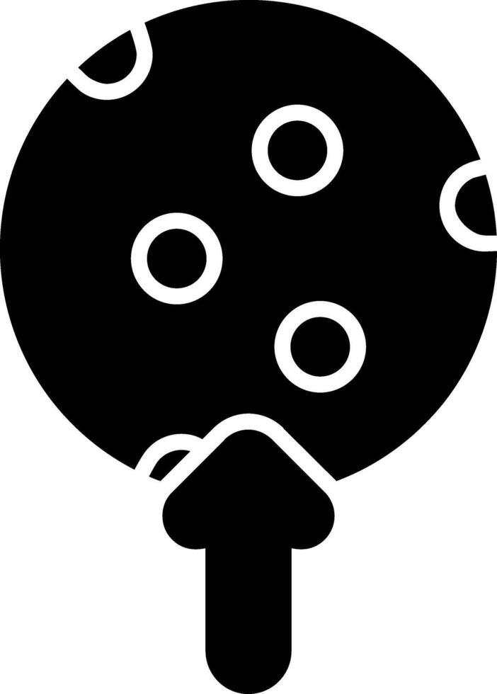 Moon Glyph Icon vector
