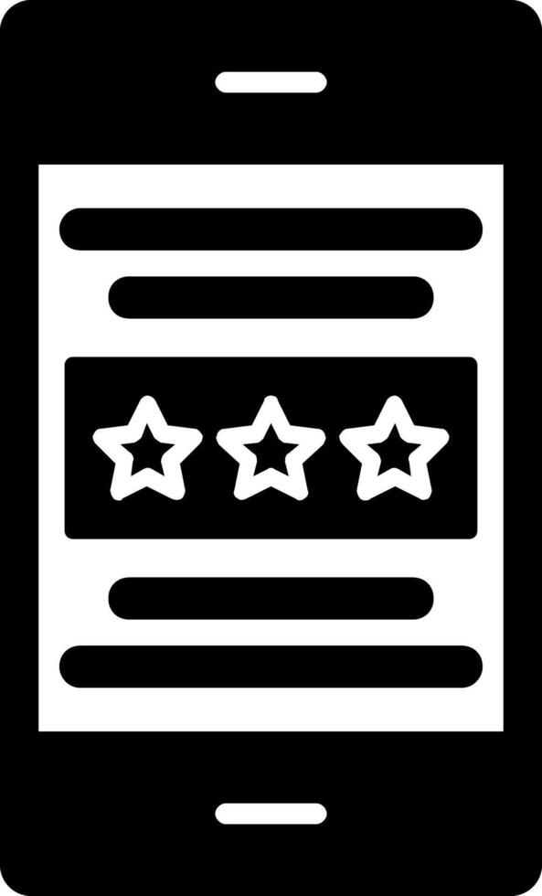 Rating Glyph Icon vector