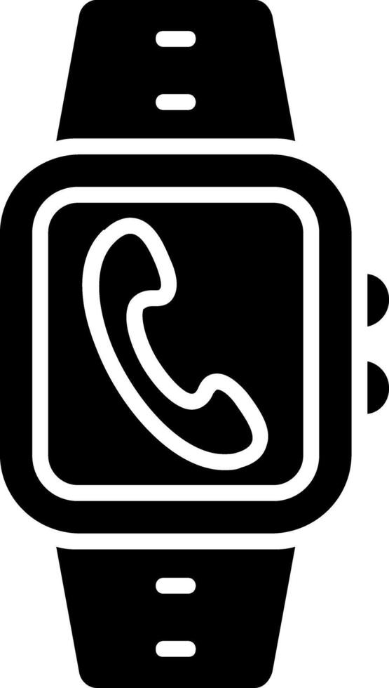 Incoming Call Glyph Icon vector