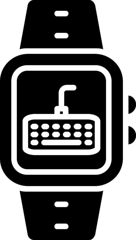 Keyboard Glyph Icon vector