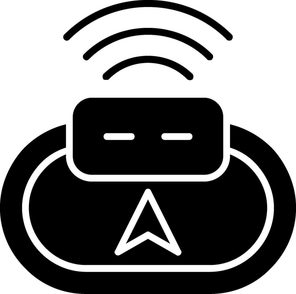 Gps Glyph Icon vector