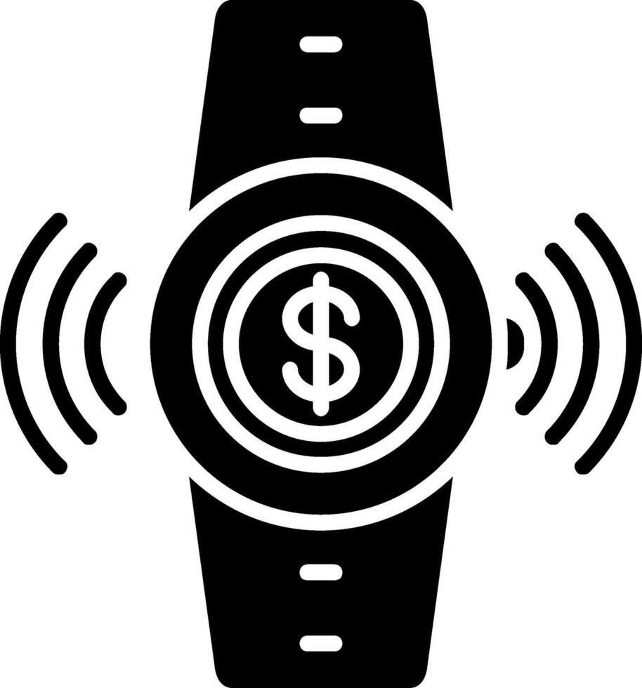 Contactless Glyph Icon vector