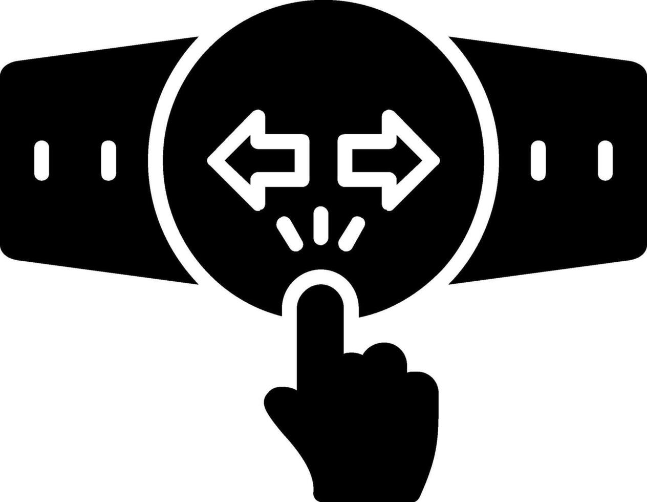 Touchscreen Glyph Icon vector