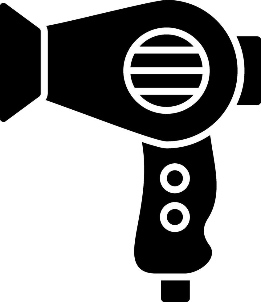 Hair Dryer Glyph Icon vector