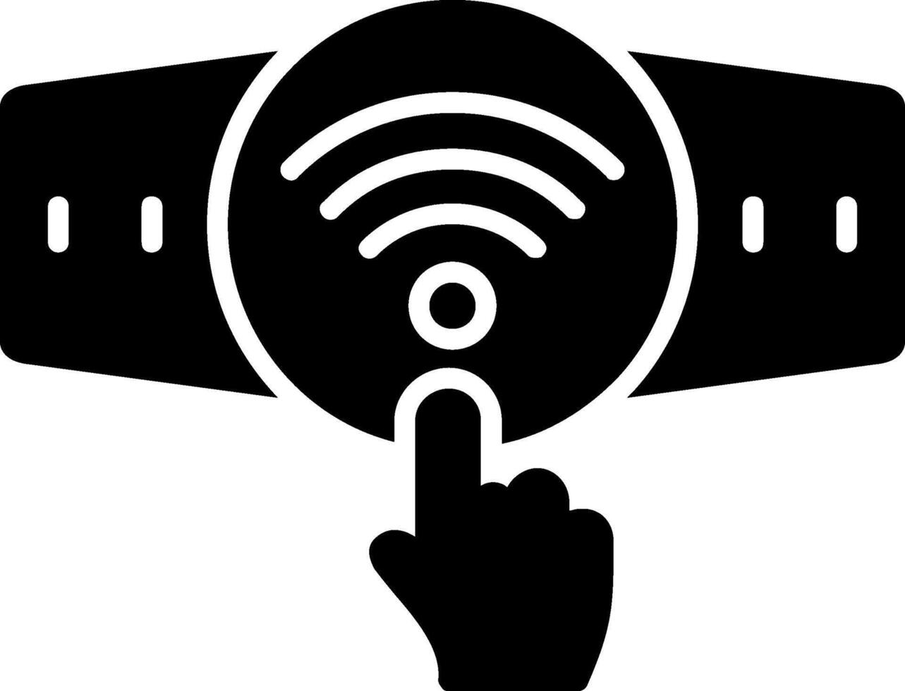 Touchscreen Glyph Icon vector