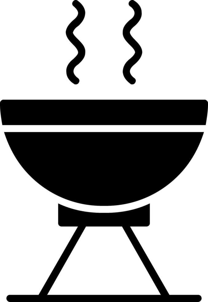 Grill Glyph Icon vector